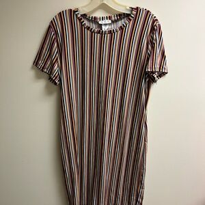 a new day Multicolor Striped Midi Dress